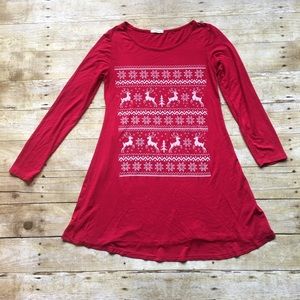 12PM by Mon Ami Long Sleeve Red Dress Small